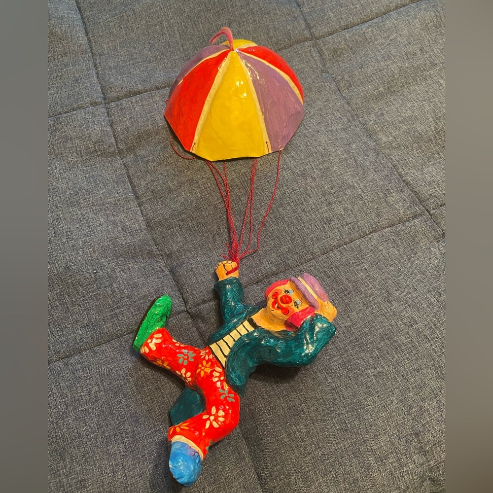 Vintage Parachute Hanging Clown